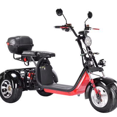Citycoco 3 Wheel Electric Scooter 3000w 2000 Watt Citycoco Twee zitplaatsen Wide Wheel Road