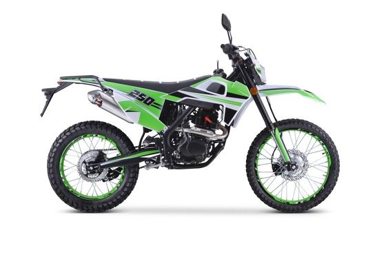 Gepersonaliseerde ondersteunde 250cc Dirt Bike Motocross met elektrische start en aangepaste kleuren