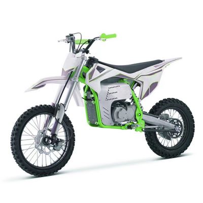 Off-road elektrische motorfiets 2000W 48V 60V met verwijderbare batterij en dubbele oliebrem