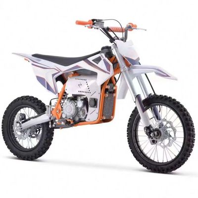 Gepersonaliseerde ondersteunde kleuren 72V elektrische motocrossfiets voor off-road motorfietsen