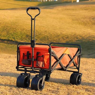 Buitenopvouwbare campingkar met 10 cm brede banden en licht frame