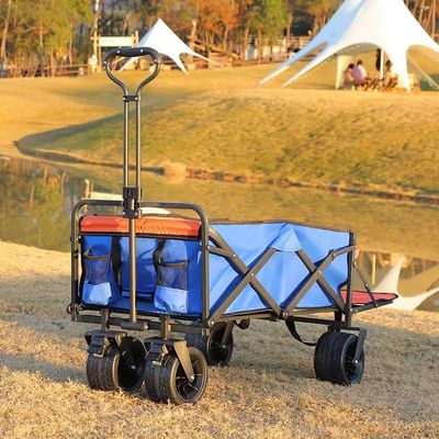 Buitenopvouwbare campingkar met 10 cm brede banden en licht frame