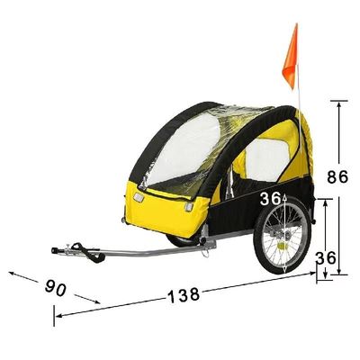 Outdoor Travel Pet Trailer met opvouwbaar ontwerp en wielen Andere trailers band voorzijde 14