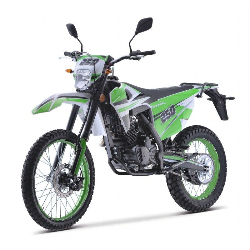 Gepersonaliseerde ondersteunde 250cc Dirt Bike Motocross met elektrische start en aangepaste kleuren