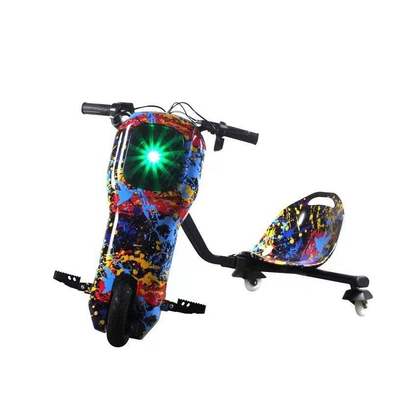 Cool Mini 36V 3 Wheel Electric Drifting Scooter met LED lichten en aluminium legering vork
