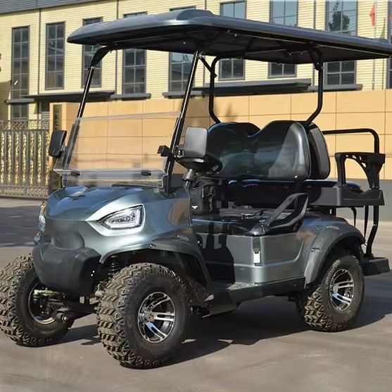 4 zitplaatsen elektrische golfkar met CE-certificering en minimale afstand van 150-200 mm