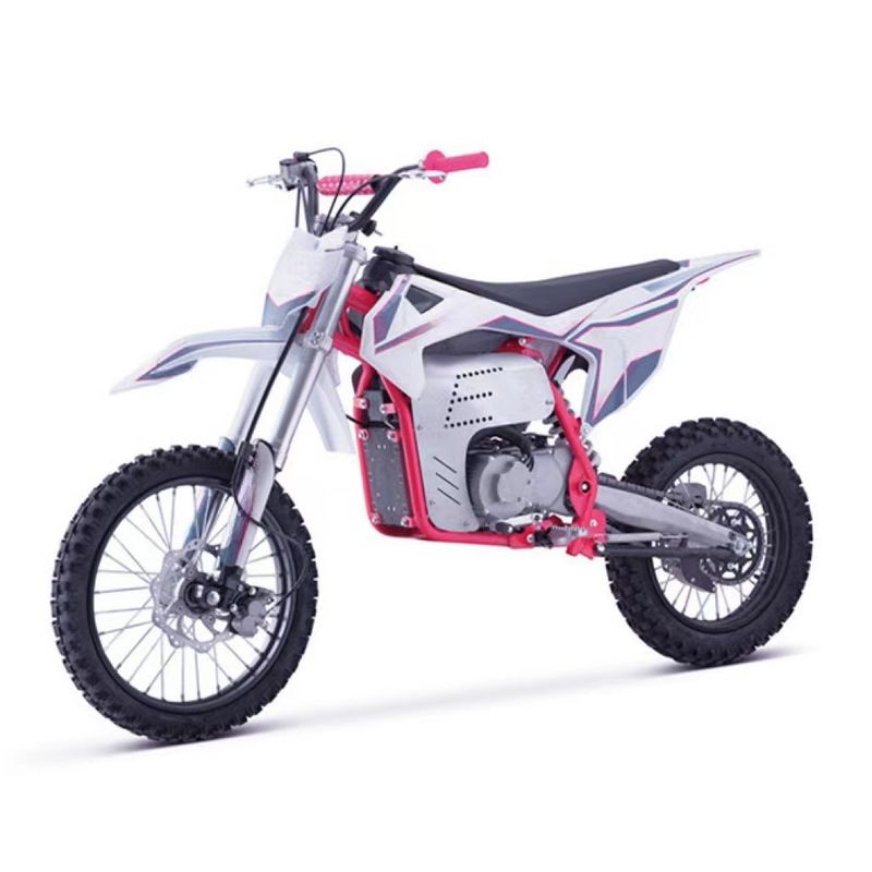 Off-road elektrische motorfiets 2000W 48V 60V met verwijderbare batterij en dubbele oliebrem