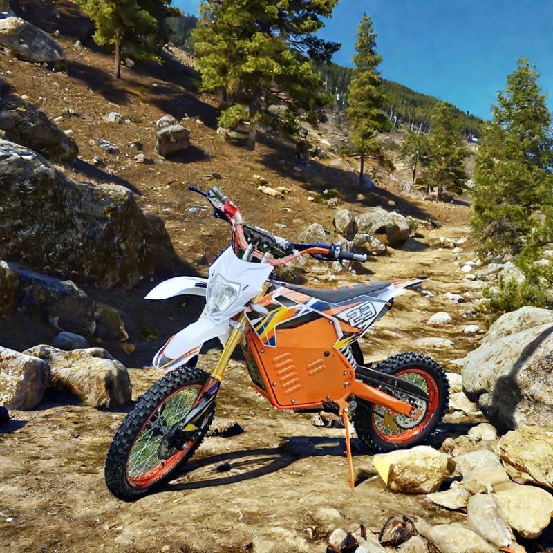 Aotong Motor Racing Moto Dirt Bike 2000w 60v Teen Electric Motorbike Kleuren Op maat